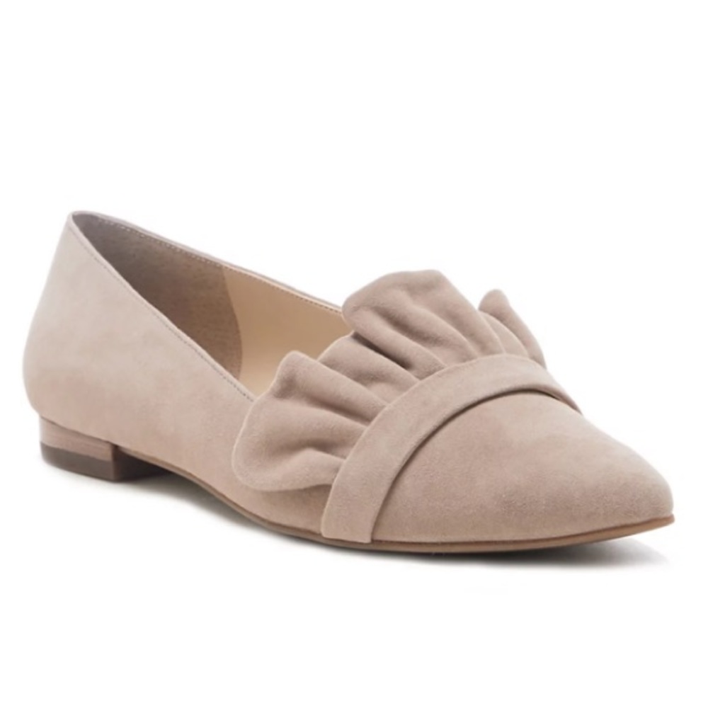 Sole Society Kamber Ruffle Pointed Toe Flats